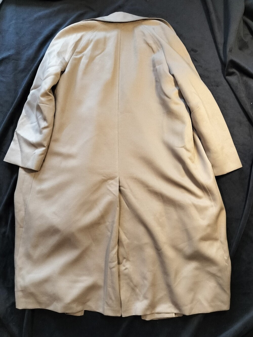 Vintage 70s London Fog Maincoats Khaki Trench Coat Impeccable Sherpa Lining 16P - Picture 13 of 13